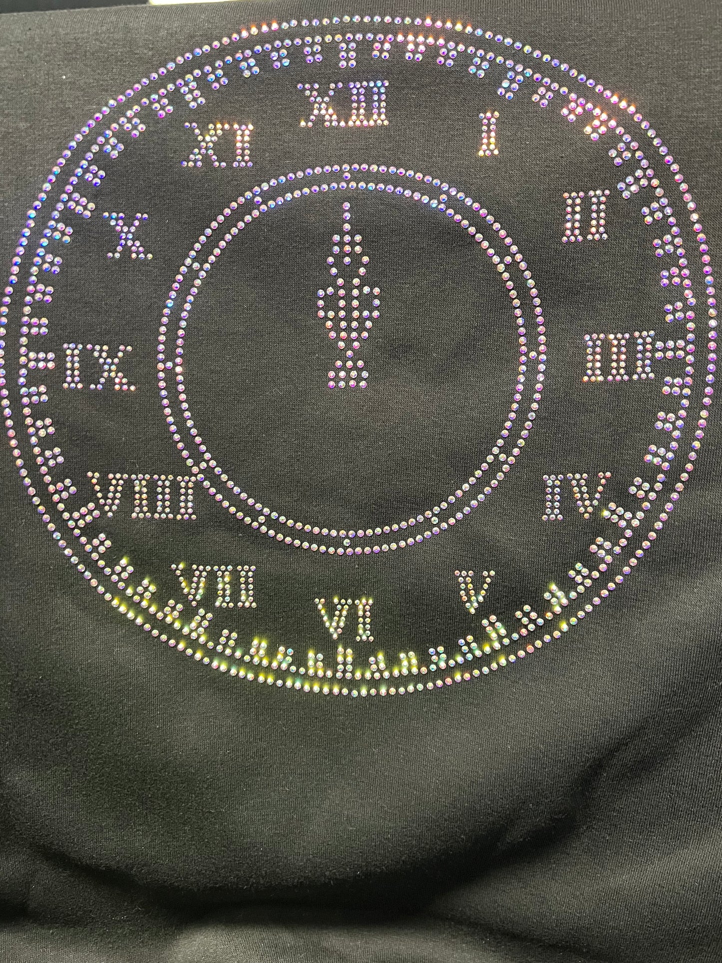 Midnight Clock Bling Short Sleeve Shirt