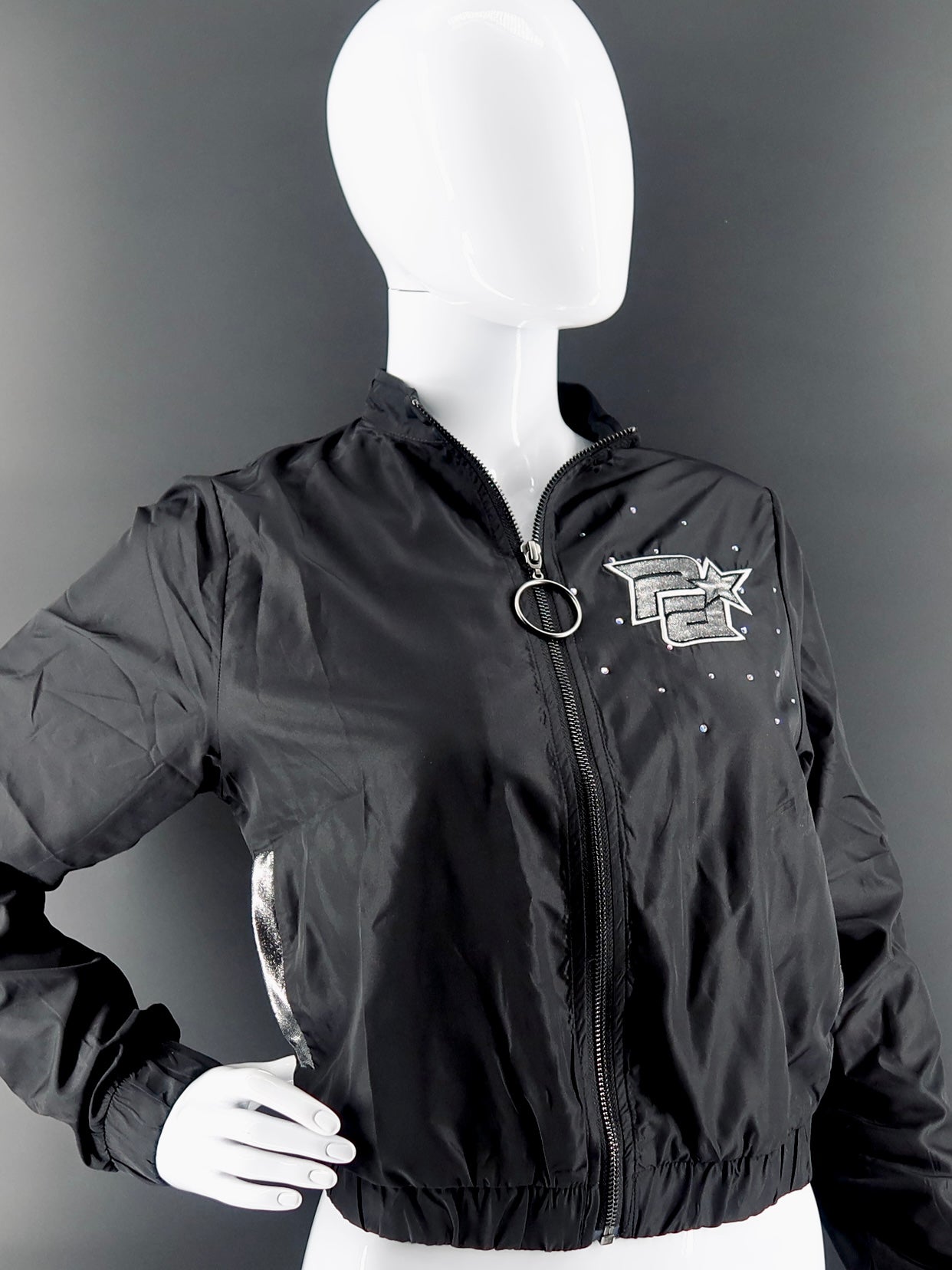 Crop Black/Metallic Jacket