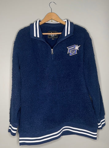 Navy 1/4 Zip Sherpa