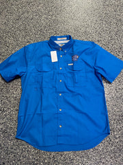 Blue Mens Fishing Shirt