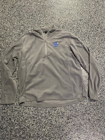 Gray Mens Fleece Pullover