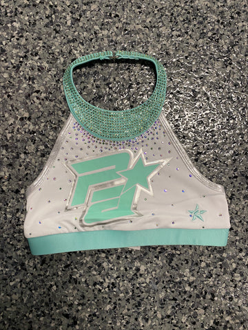 Seafoam Bling Sports Bra