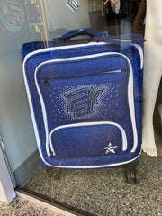 Royal Blue Glitter Rolling Luggage