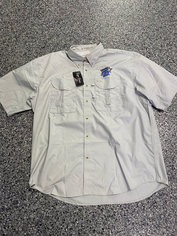 Grey Mens Fishing Shirt