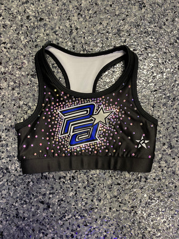 Black PA Bling Sports Bra