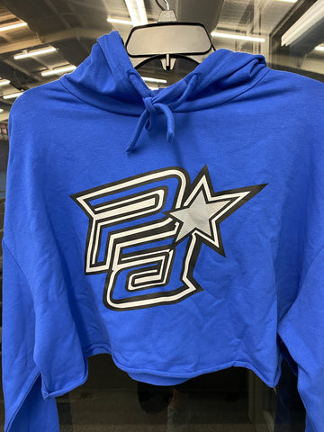 Blue Long Sleeve Crop PA Hoodie